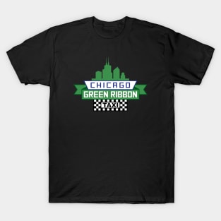 Chicago Green Ribbon Taxi Logo - Fan Art illustration T-Shirt